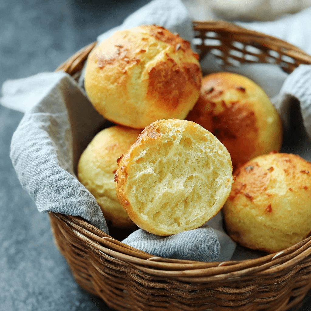Puszyste bułeczki z serka wiejskiego – przepis, który podbił internet!🥖